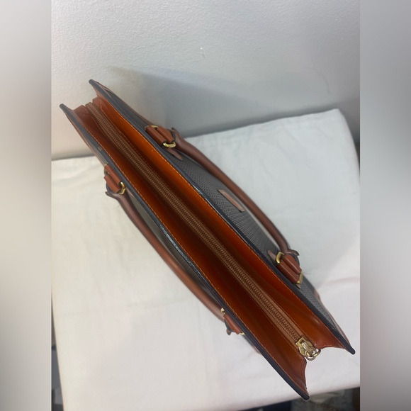 Bally Signature Leather Brown and Black Handbag Made In Italy Unbranded Dust Bag - Picture 5 of 16